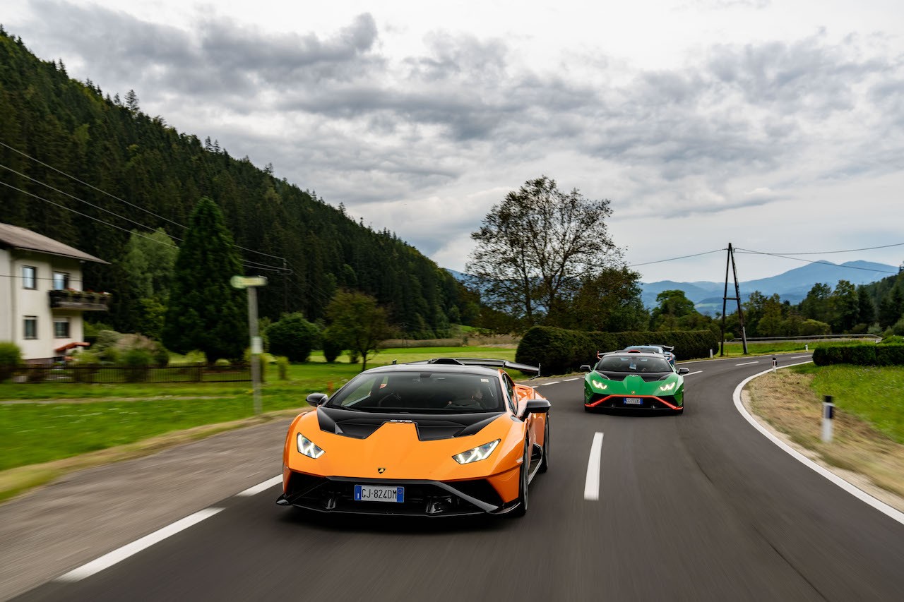 Lamborghini Huràcan STO: le foto del viaggio al Red Bull Ring