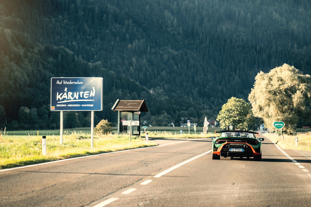 Lamborghini Huràcan STO: le foto del viaggio al Red Bull Ring