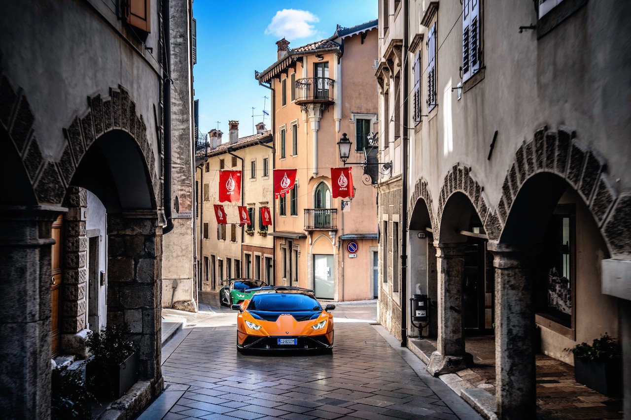 Lamborghini Huràcan STO: le foto del viaggio al Red Bull Ring