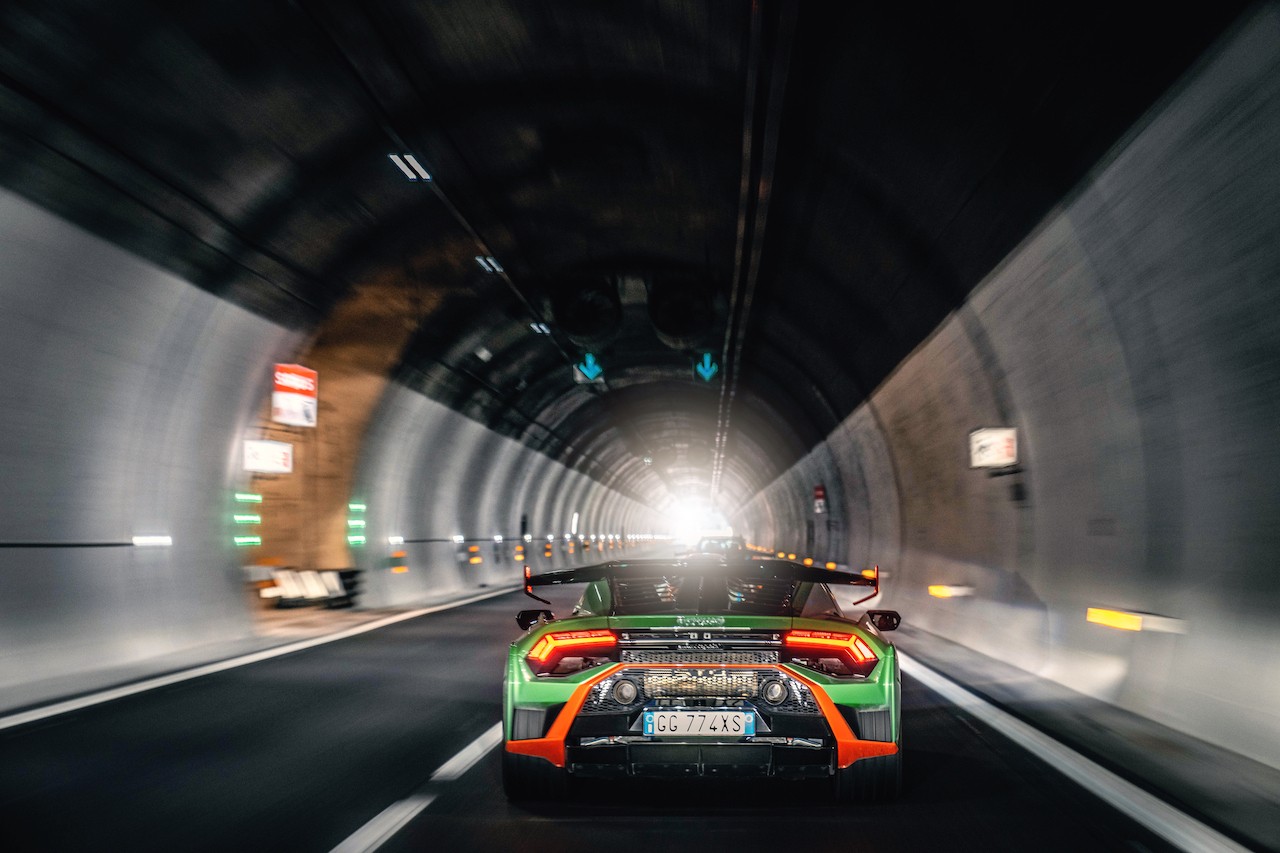 Lamborghini Huràcan STO: le foto del viaggio al Red Bull Ring