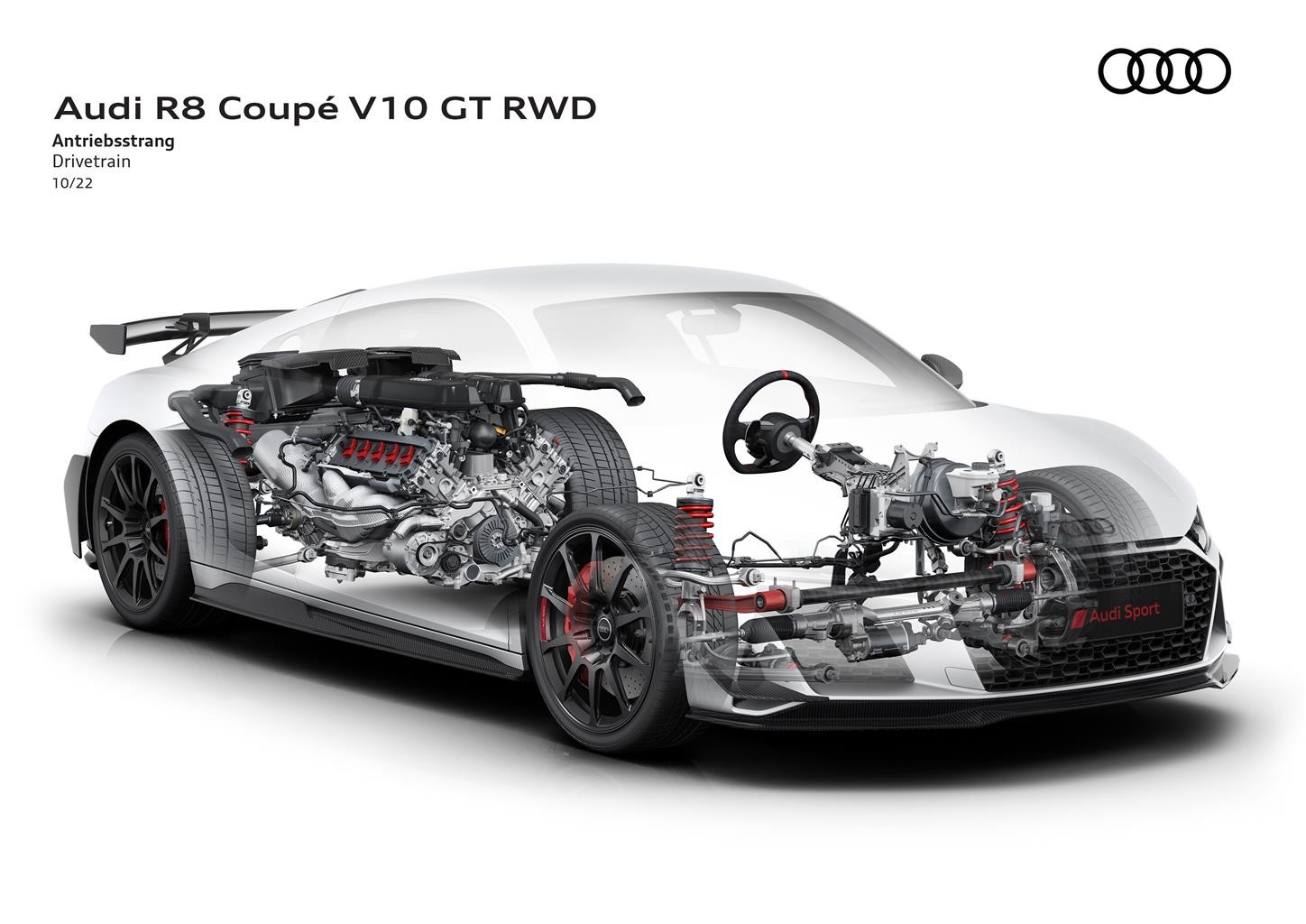 Audi R8 GT RWD: le immagini ufficiali