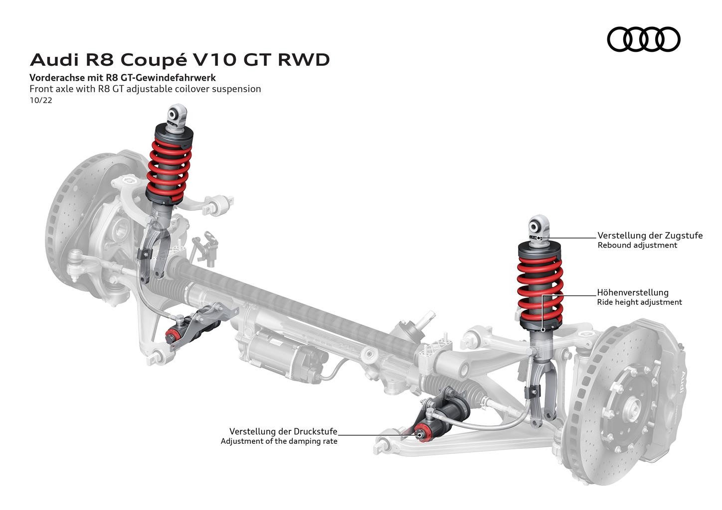 Audi R8 GT RWD: le immagini ufficiali