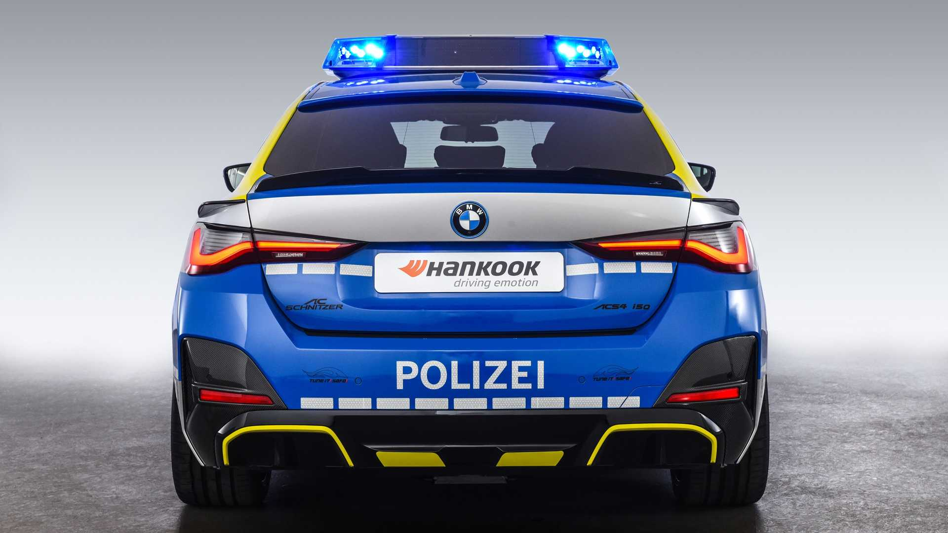 BMW i4 AC Schnitzer per polizia tedesca: immagini ufficiali