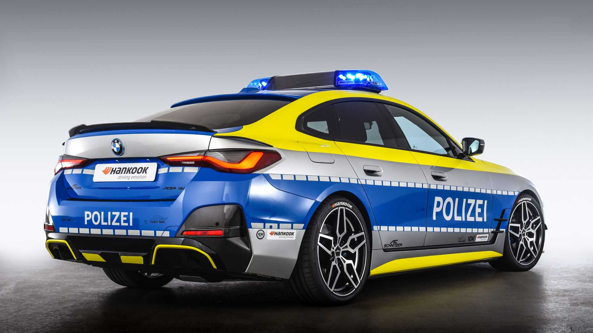 BMW i4 AC Schnitzer per polizia tedesca: immagini ufficiali