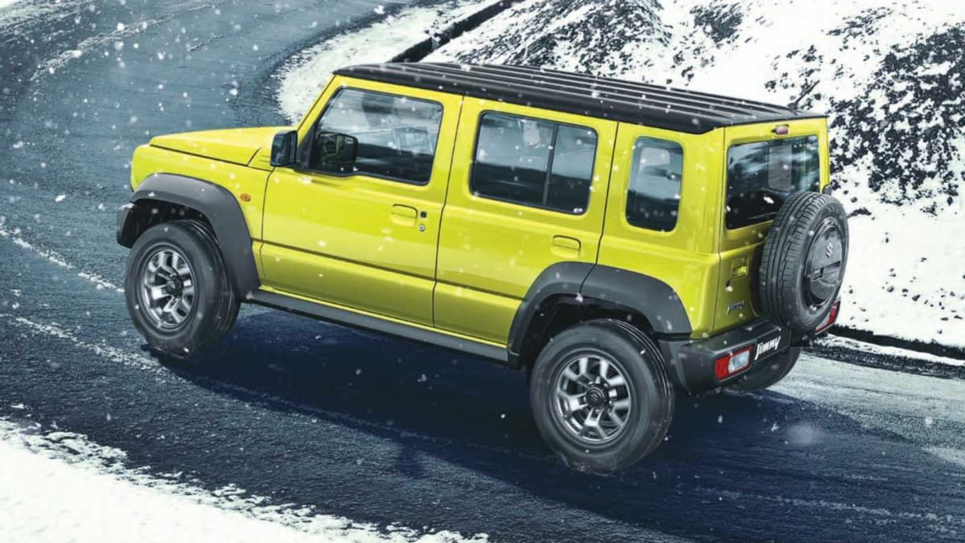 Suzuki Jimny 5 porte: immagini ufficiali