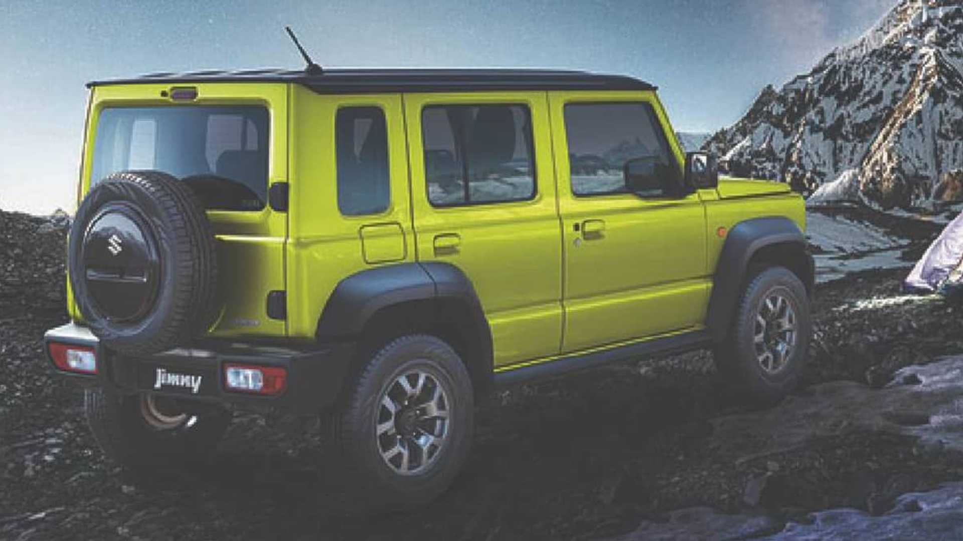 Suzuki Jimny 5 porte: immagini ufficiali