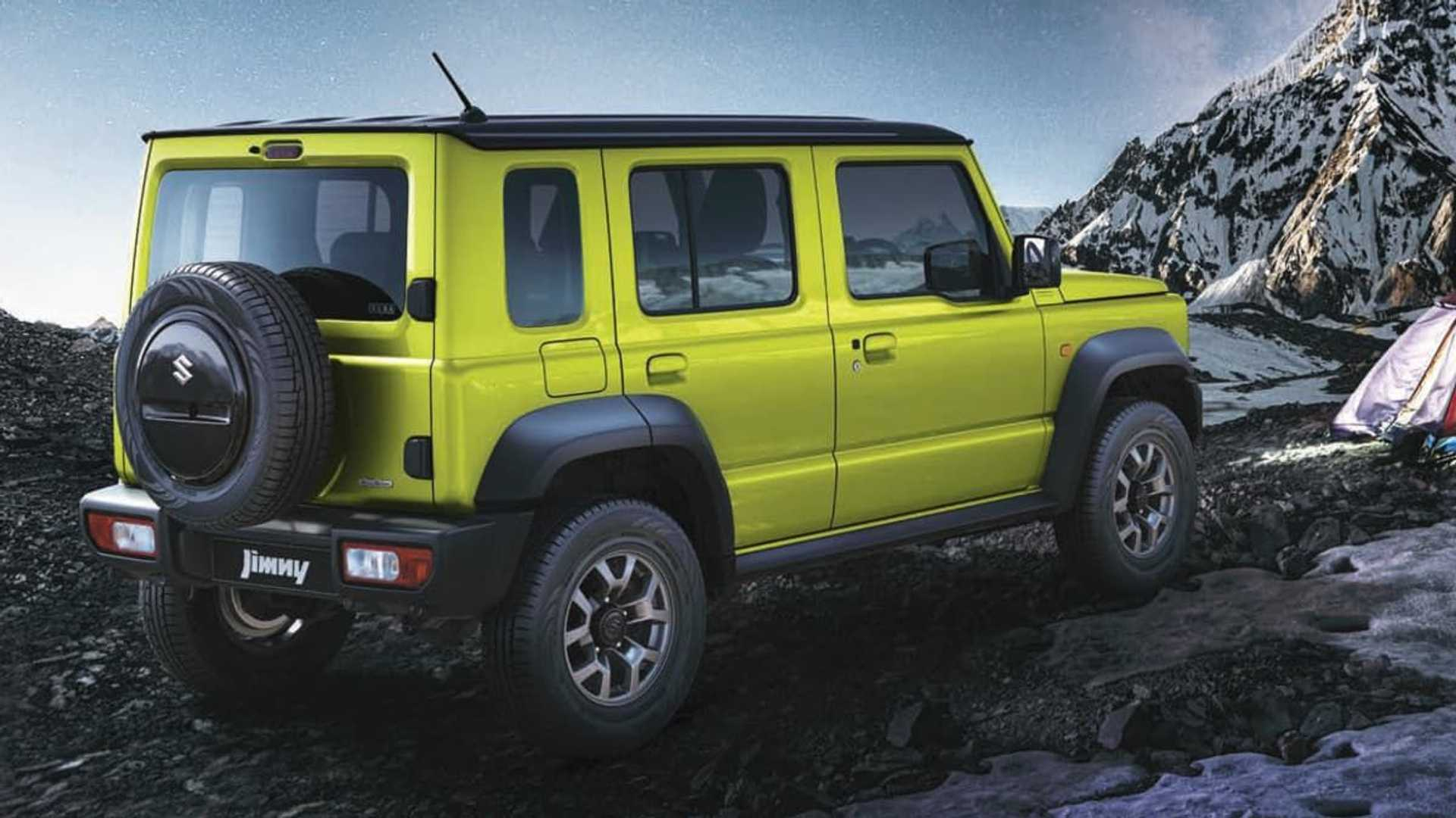 Suzuki Jimny 5 porte: immagini ufficiali