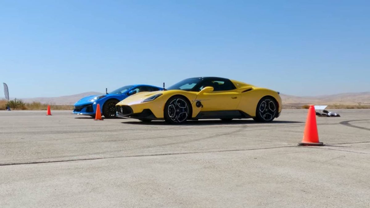 Sfida fra Maserati MC20 Cielo e Chevrolet Corvette C8 Z06 nella U-Drag Race: chi la spunterà? [VIDEO]