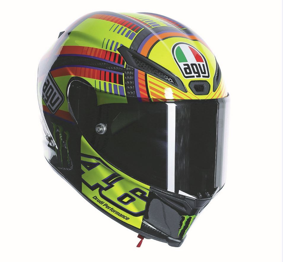 Agv Caschi Replica Valentino Rossi Pista Gp Soleluna Corsa Wish