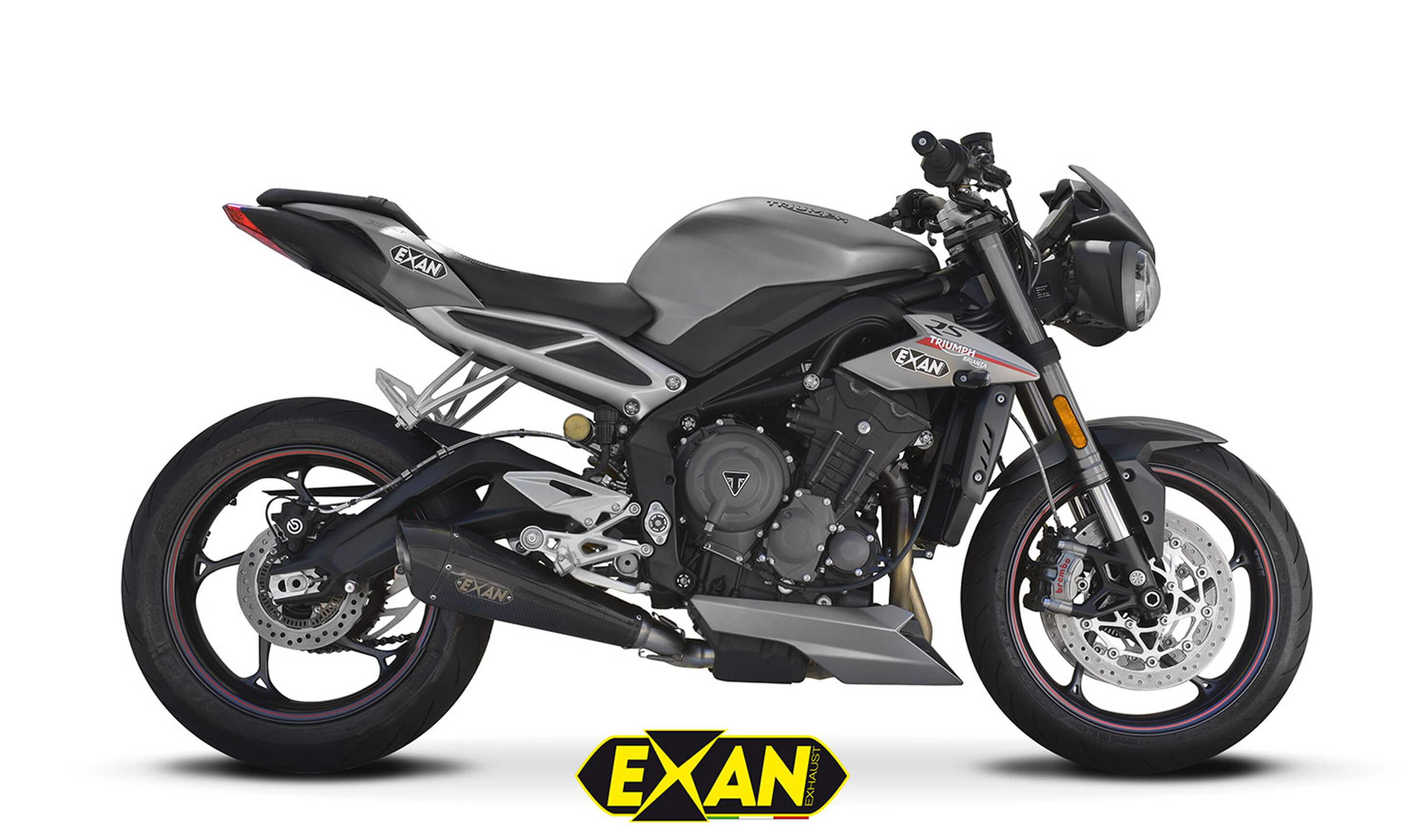 Scarichi Exan per Triumph Street Triple 765