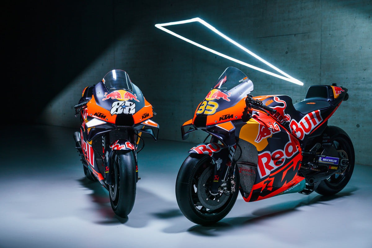 MotoGP, KTM svela la RC16 2022 e i team Factory e Tech3