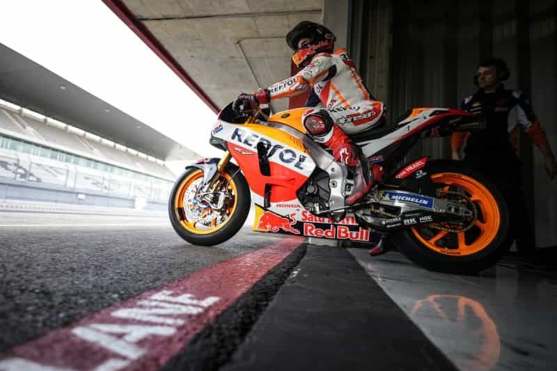 MotoGP, Marc Marquez torna in pista con la RC213V-S: le foto