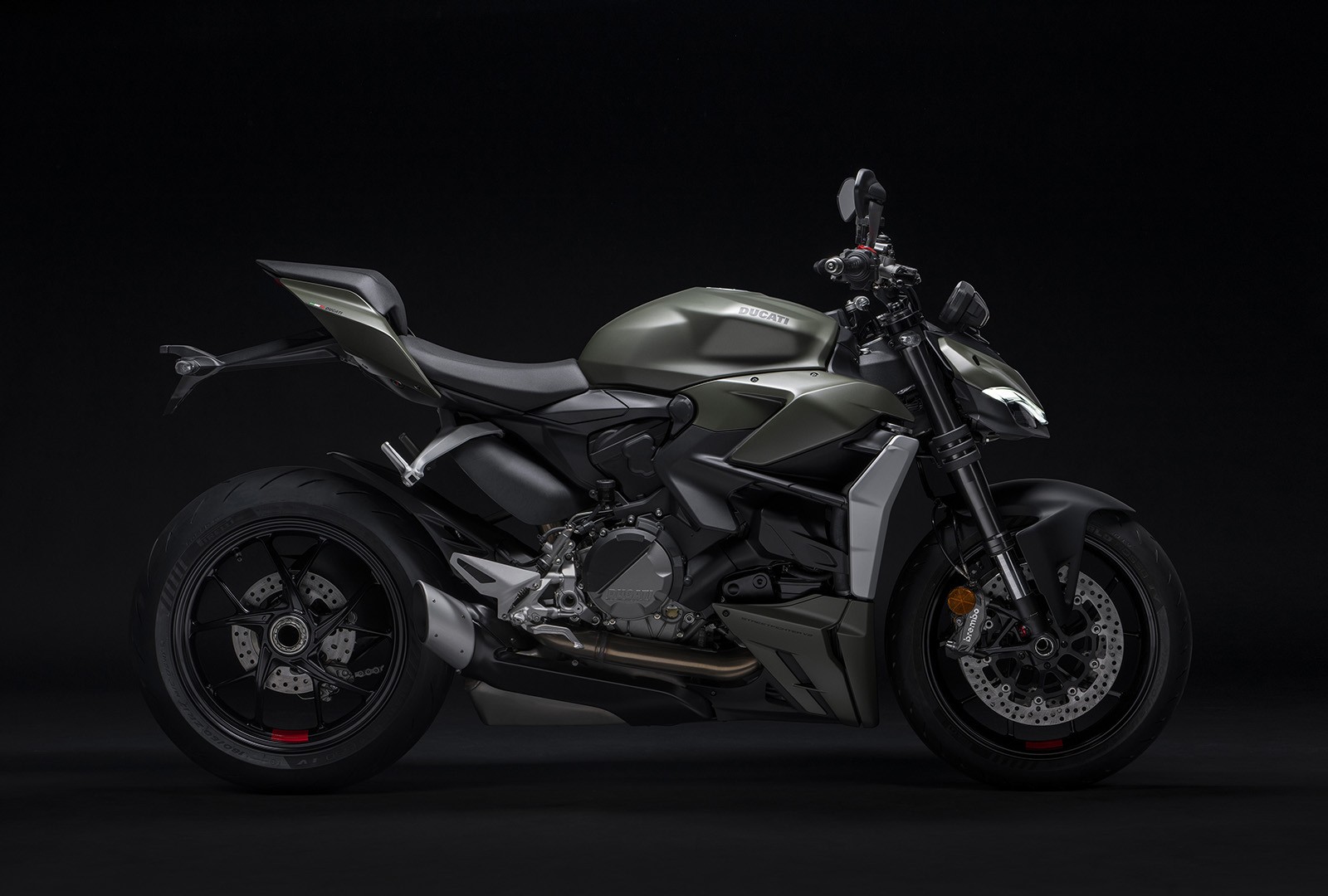 Ducati Streetfighter V2, nuova tinta Storm Green